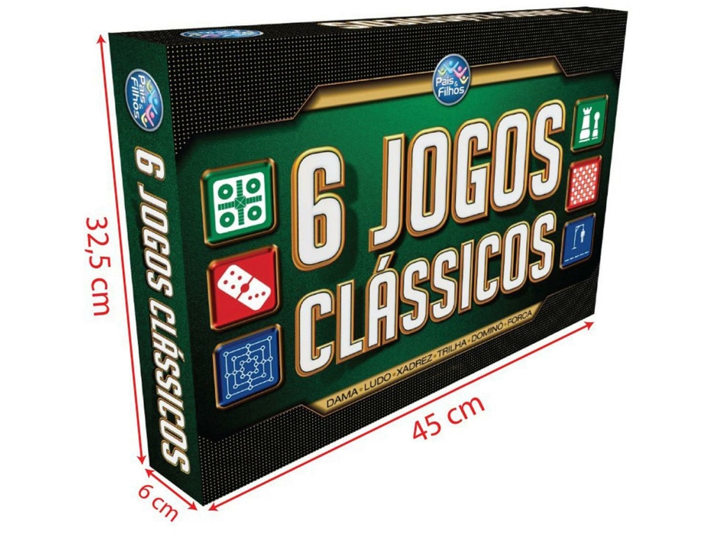 Kit 3 em 1 Damas Ludo e Trilha Jogos Classicos de Tabuleiro em