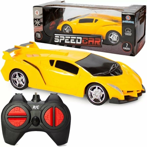 Carrinho com Controle Remoto Speed Brave Preto Art Brink