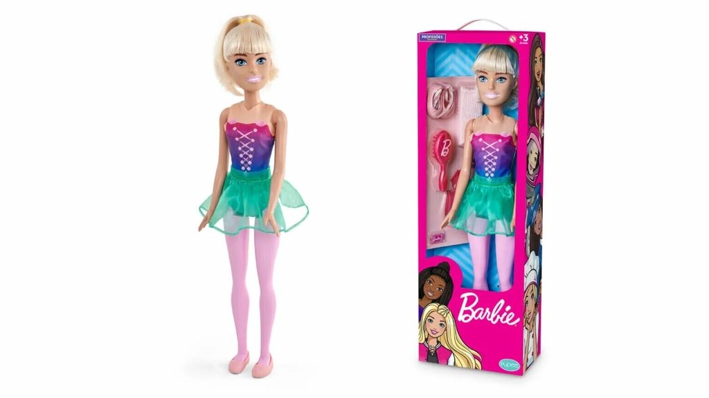 Boneca Barbie - Profissões - Grande - C/Acessórios - 66cm