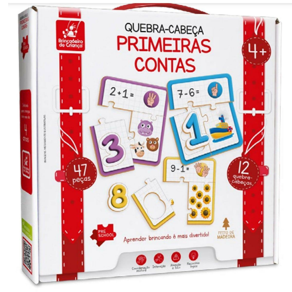 4 Quebra Cabeças Jogos Educativos Infantil 15 Peças P Festas