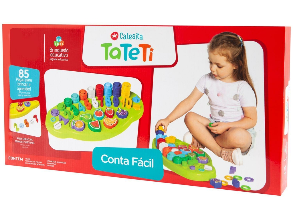 Mercadinho de Brinquedo Comida Infantil Educativo Faz Conta