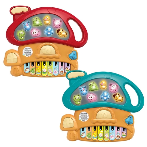 Brinquedo - Piano Infantil - Som de Animais - 30 Teclas - 28cm