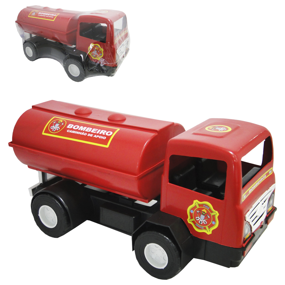 CAMINHÃO MINI TRUCK BOMBEIRO BRINQUEDO DE PLASTICO