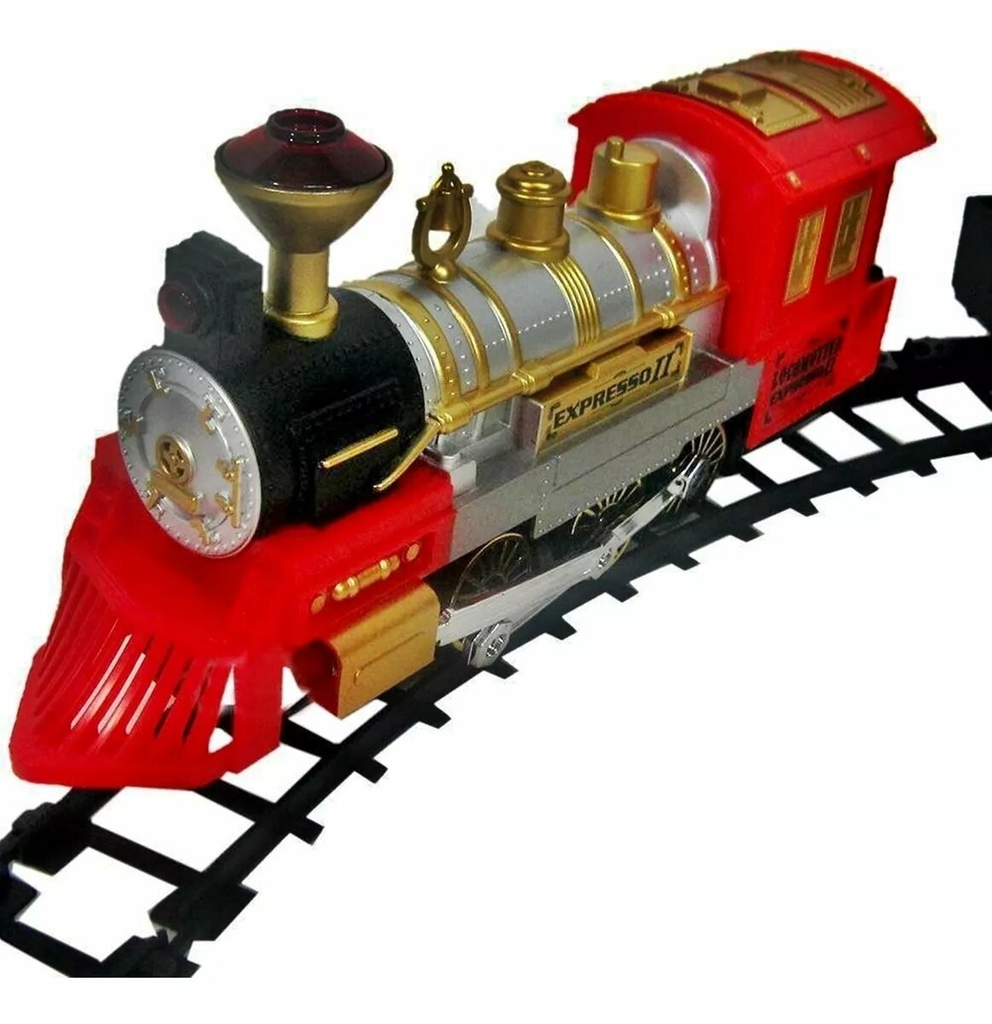 Brinquedo De Criança Com Luz Som E Movimento Trem Locomotiva