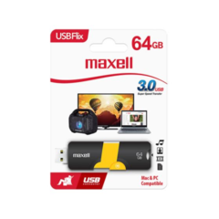 PENDRIVE MAXELL FLIX 64GB AMARILLO - comprar online