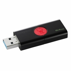 Pendrive Kingston Datatraveler 106 64gb 2.0 Negro/rojo - comprar online