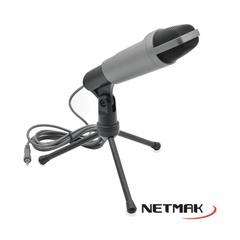 Microfono con soporte PC Netmak Nm-mc4