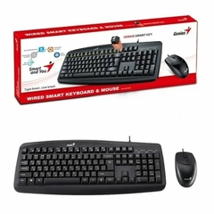 Teclado + Mouse Genius Km-200 Smart Black Usb - comprar online