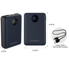 CARGADOR PORTÁTIL GADNIC 18000 MAH CARGA RÁPIDA 2 USB - EXPERTS