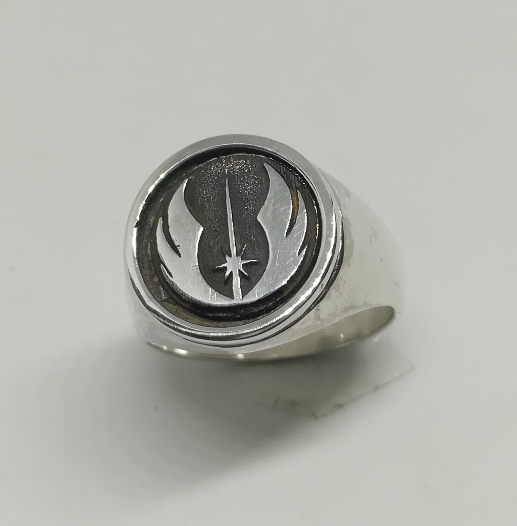 Anillo Simbolo Orden Jedi Star Wars Plata 925 A Medida