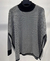 Poncho Tricot Xadrez Preto - comprar online