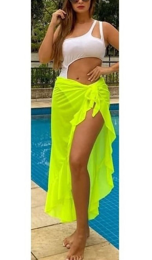 Saia verde cheap neon