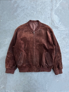 Bomber Vintage Couro Camurça (G)