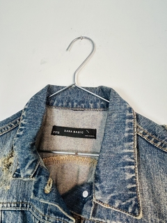 Colete Jeans Zara Moto (PP) - Odevy Brechó