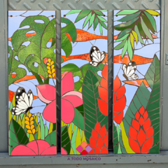 Combo mini mural tríptico primaveral - comprar online
