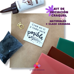 Kit de iniciación craquel + CLASE GRABADA - comprar online