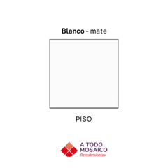 Porcelanato BLANCO MATE LISO 20,1x20,1cm - comprar online