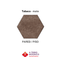 Cerámica hexágono VERSALLES BASE TABACO MATE 20x23cm - comprar online