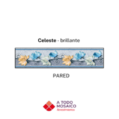 Guarda cerámica DALIA CELESTE 5,5x25cm - comprar online