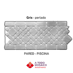 Guarda ancha GRIS PERLADO 32,5x15cm polipropileno - comprar online