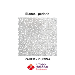 Mallas stone BLANCO PERLADO 32,5X32,5cm polipropileno - comprar online