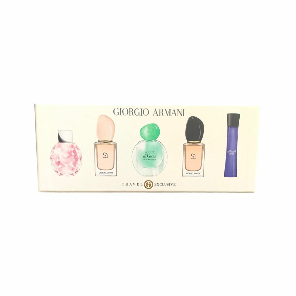 Kit 5 Miniaturas Giorgio Armani Collezione Viaggio