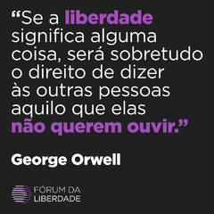 George Orwell Fem - Liberdade de expressão - comprar online