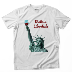 camiseta vinho e liberdade