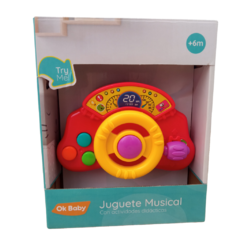 VOLANTE MUSICAL CON ACTIVIDADES OK BABY - comprar online