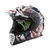 Casco MX LS2 437 FAST BEAST Black White