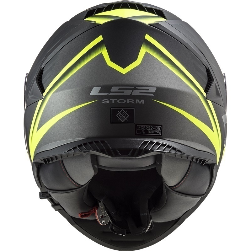 Casco ls2 negro y amarillo store