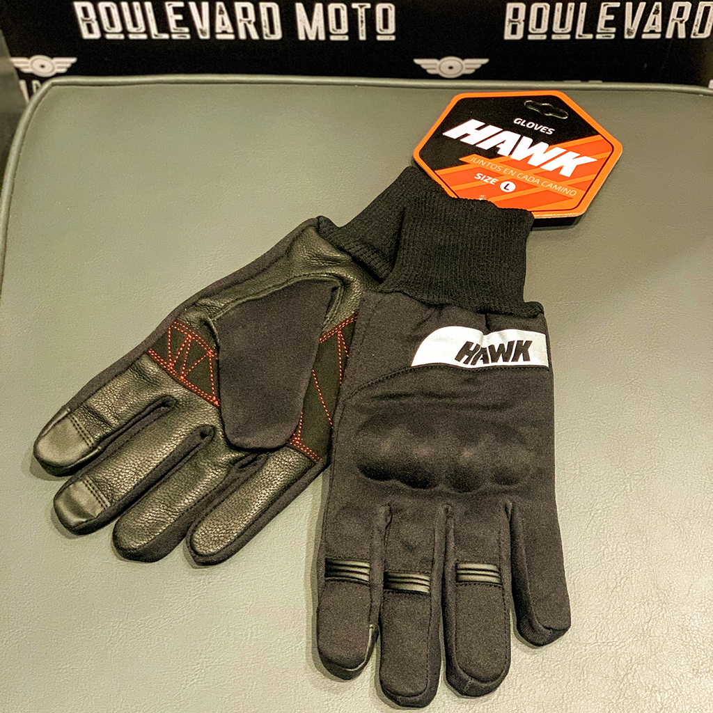 GUANTE DE MOTO HAWK WINTER FULL FINGER BLACK