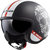 CASCO LS2 599 SPITFIRE INK MAT BLACK WHITE