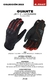 Guante impermeable de invierno LS2 JET 2 Negro / Rojo - BOULEVARD MOTO