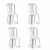 Conjunto 4 Cadeiras de Plástico Bistrô Ametista