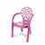 Kit 4 Cadeira Infantil de Plástico - Rosa - comprar online