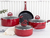 Batería de Cocina 7 Pzas Induccion Roja (2DA) - comprar online