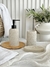 Set baño 3 piezas textura beige poliresina en internet