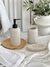 Set baño 3 piezas textura beige poliresina - comprar online
