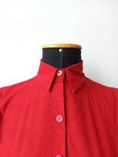 Camisa vermelha algodão (P) - comprar online