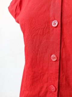 Camisa vermelha algodão (P) - loja online