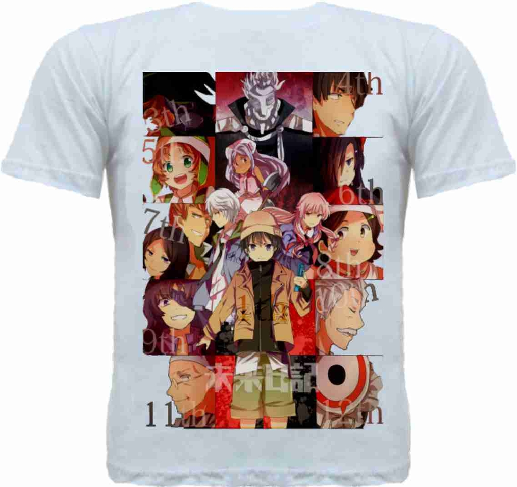 Camiseta Mirai Nikki - Anime, Camiseta Feminina Esg Nunca Usado 79135524