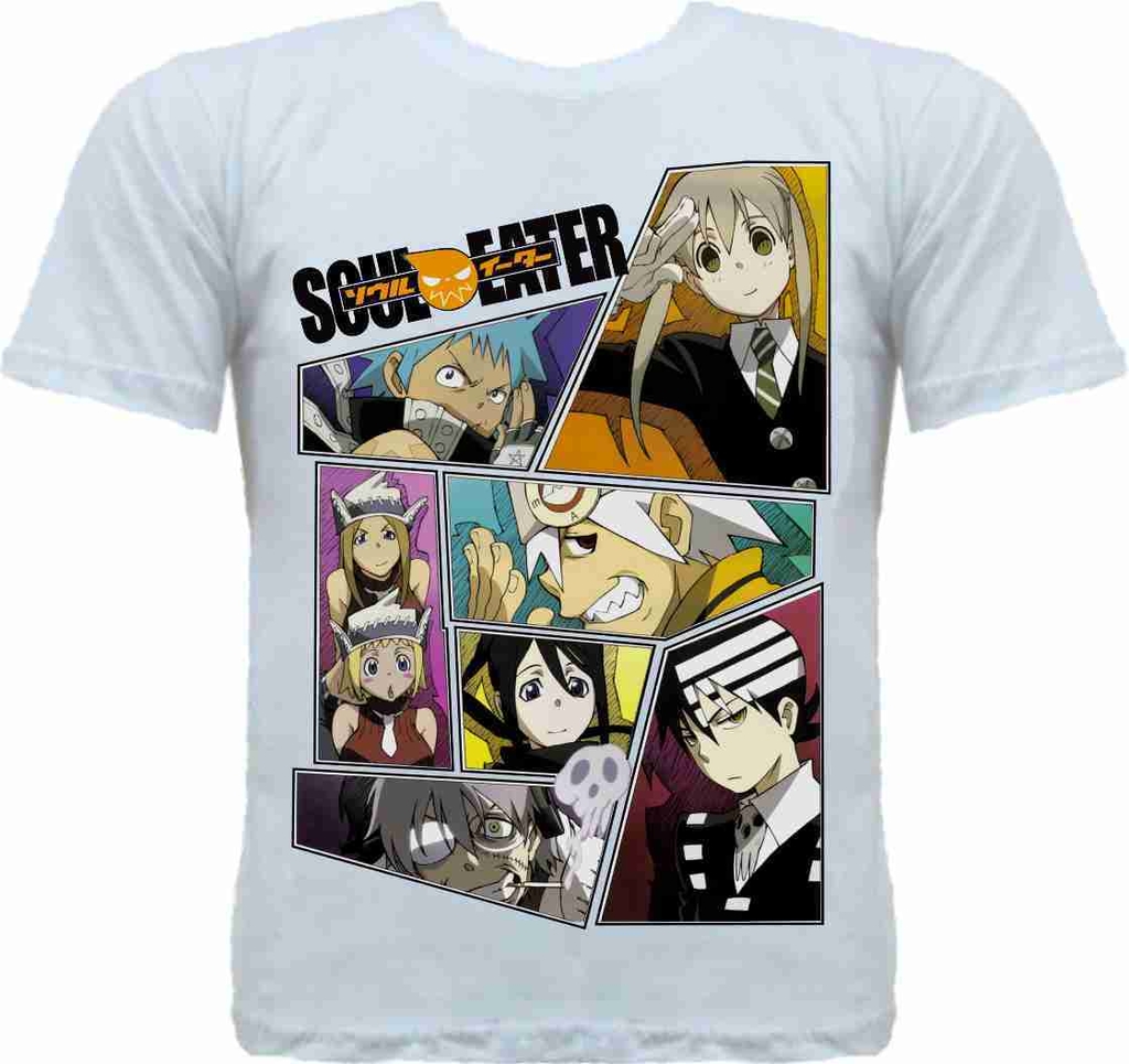 Camiseta Camisa Soul Eater Anime Personagens