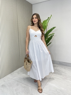 Imagem do Vestido midi tricoline