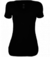 T-Shirt Skin Fit Alongada Gola V Preto na internet