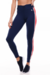 Legging Fusô Fergata Azul Marinho com Vermelho