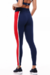 Legging Fusô Fergata Azul Marinho com Vermelho - comprar online