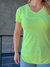 T-shirt Skin Fit Alongada Gola V Verde Sharp na internet
