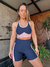 Top Split Marinho Escuridão - PINKFIT ACTIVEWEAR | Roupas fitness feminina