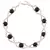 PULSERA TEJIDA DE CRISTAL NEGRO - comprar online